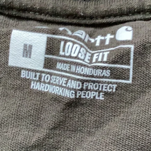 Carhartt Gray T-Shirt with Logo Patch - Picture 3 of 4